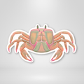 Pastel Crab Sticker