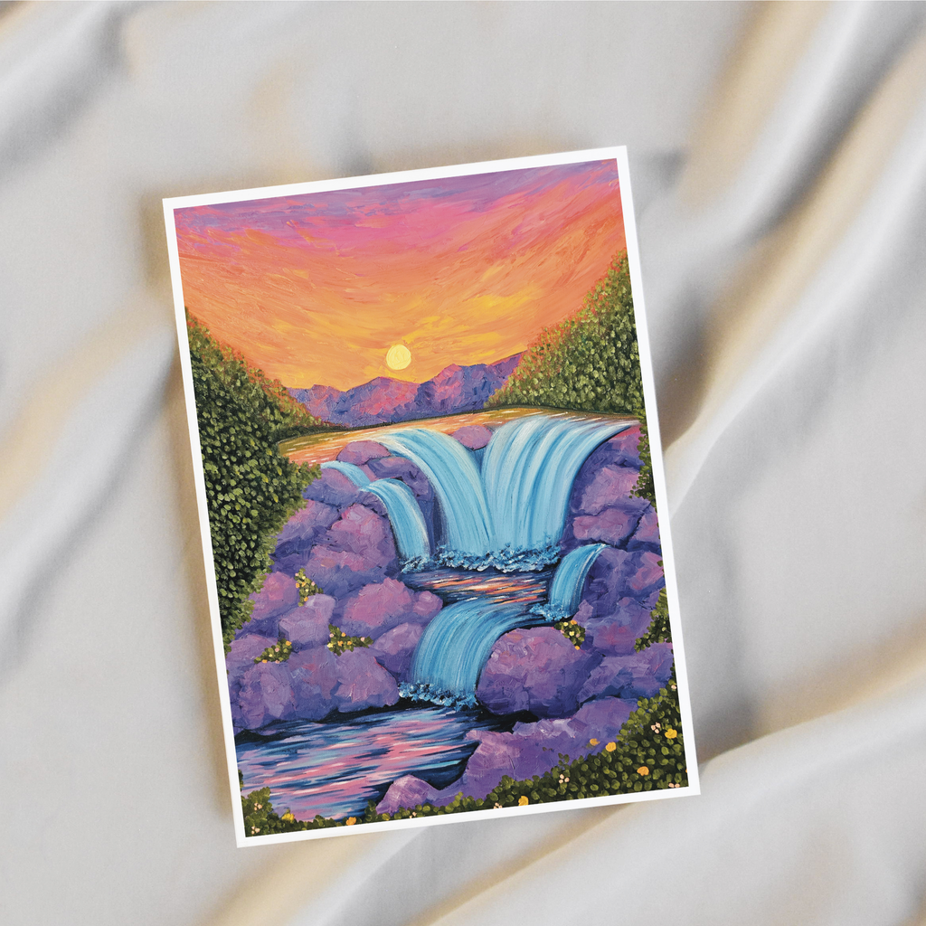Cascades at Sunset