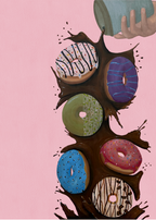 Donut Cry Over Spilled Coffee