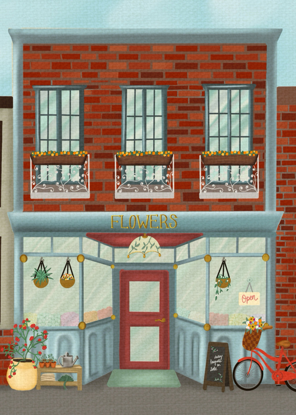 Morning at the Flower Shop