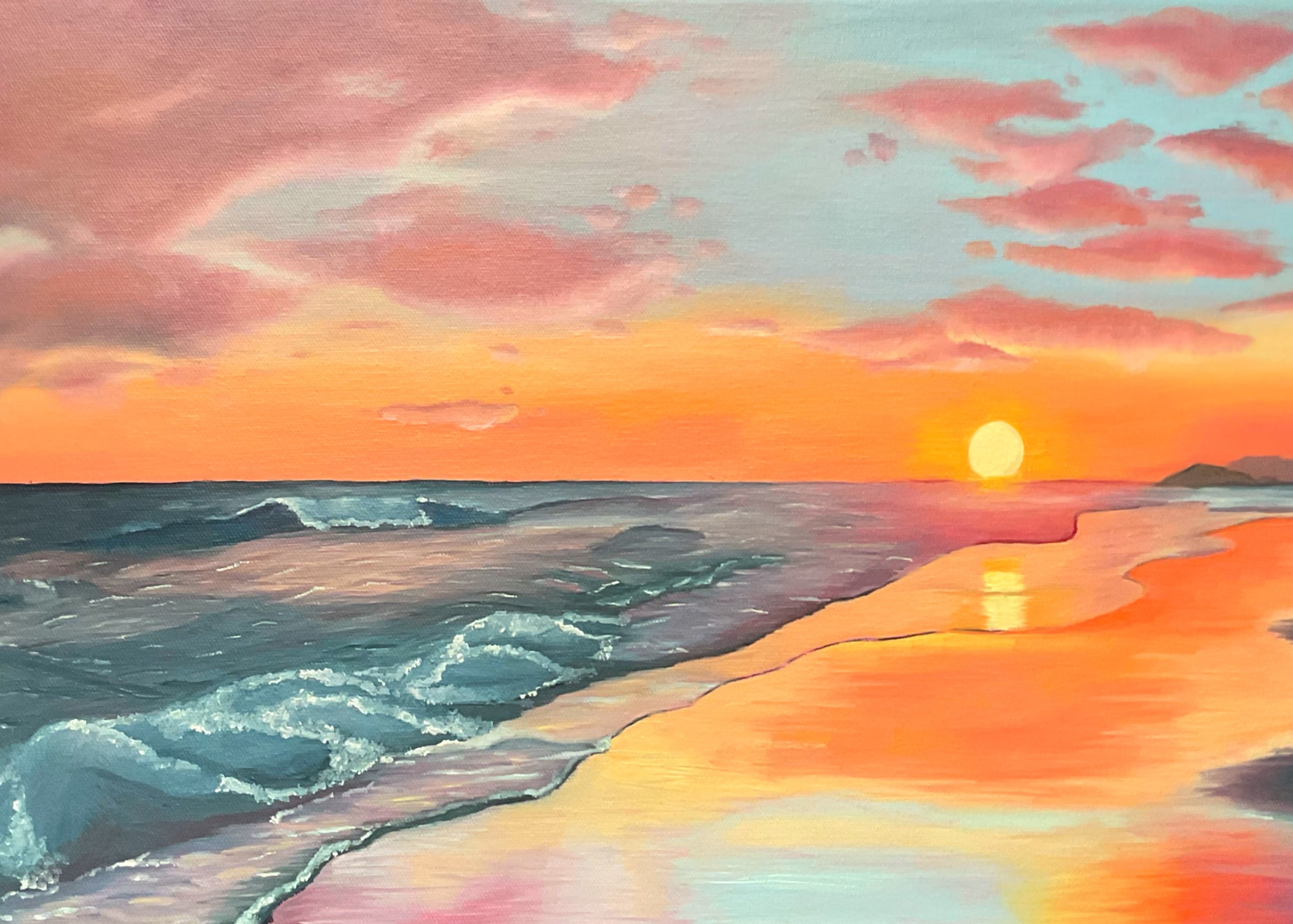 Waves at Sunset