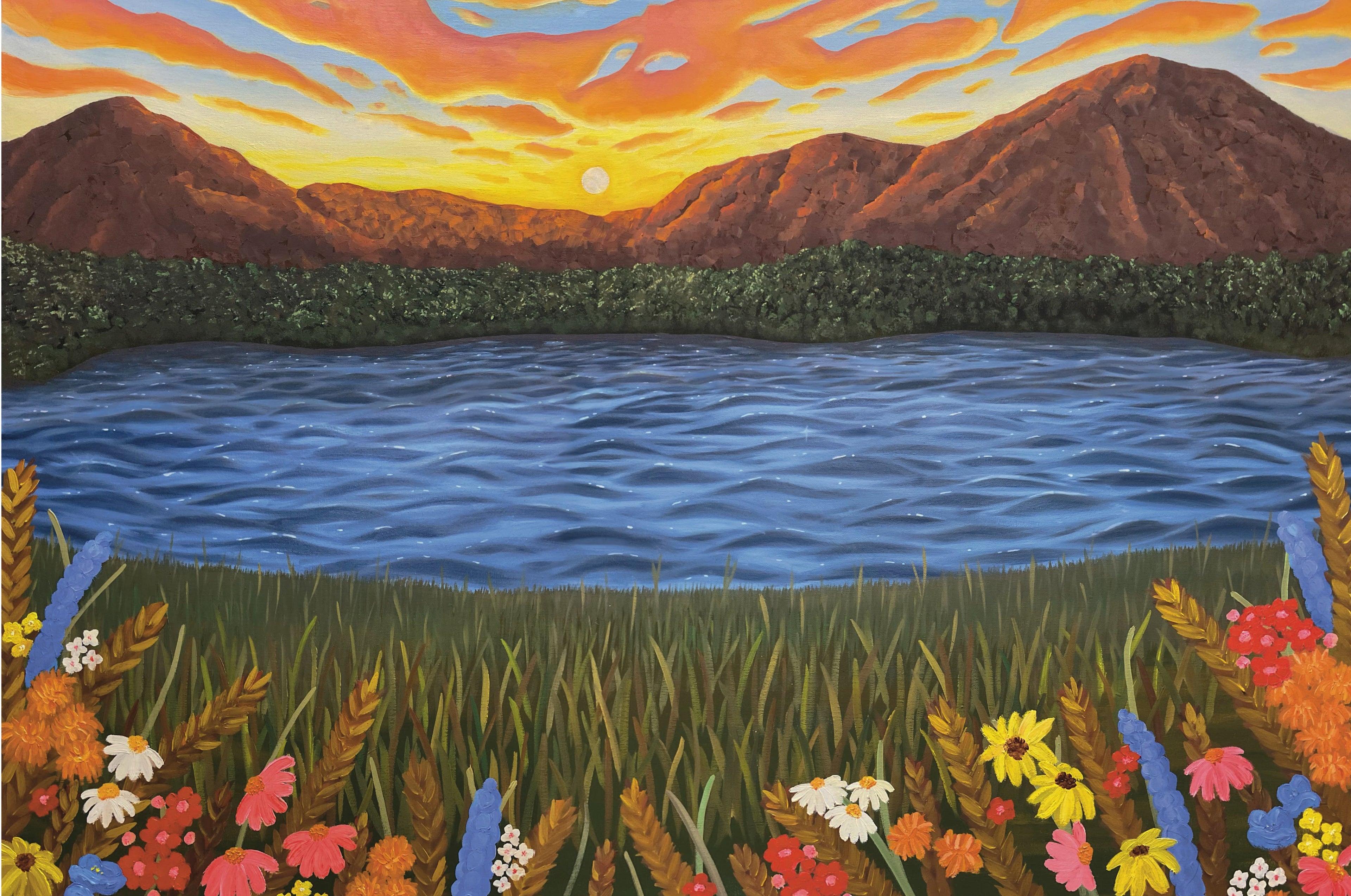 Peaks At Sunset
